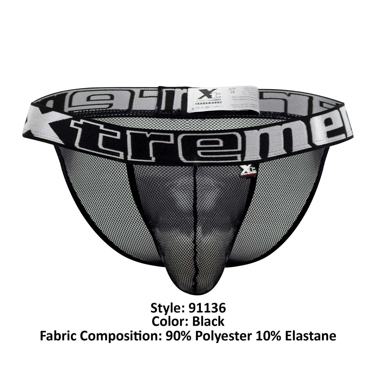 Xtremen 91136 Mesh Bikini Color Black - DealByEthan.gay loves Xtremen