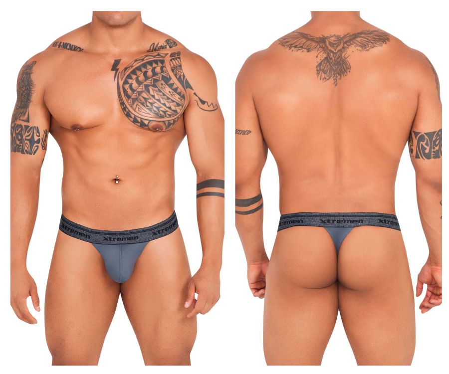 Xtremen 91141 Ultra-soft Thongs Color Dark Gray - DealByEthan.gay loves Xtremen
