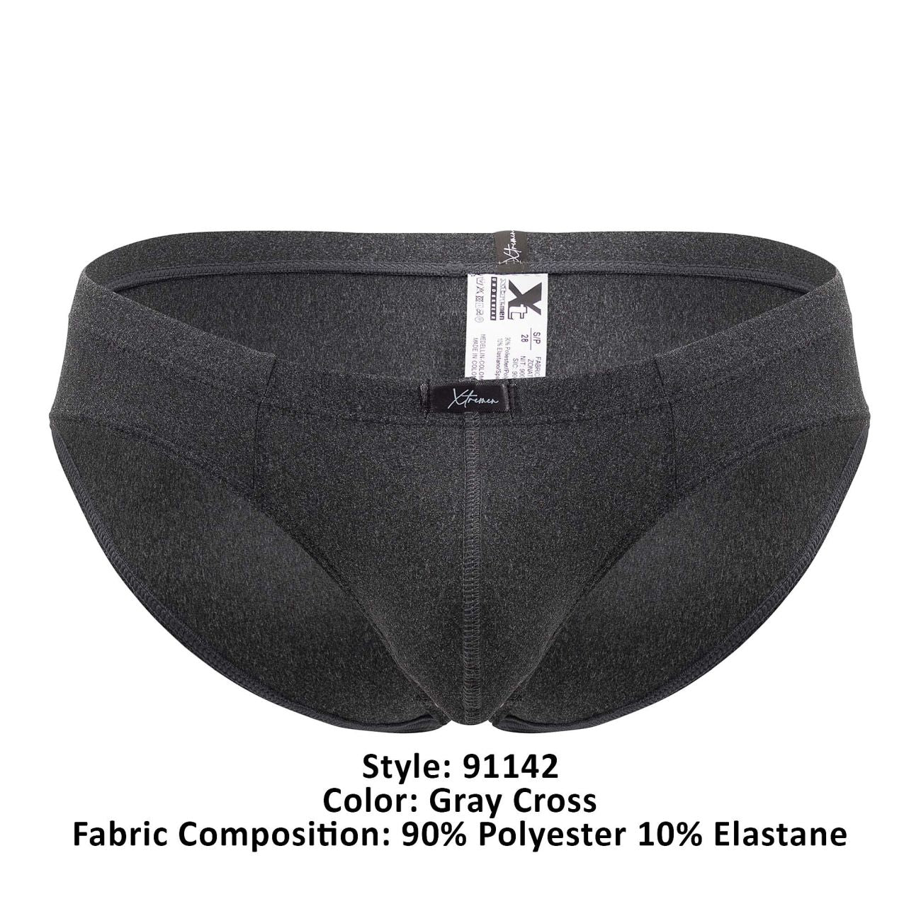 Xtremen 91142 Ultra-soft Briefs Color Gray Cross - DealByEthan.gay loves Xtremen