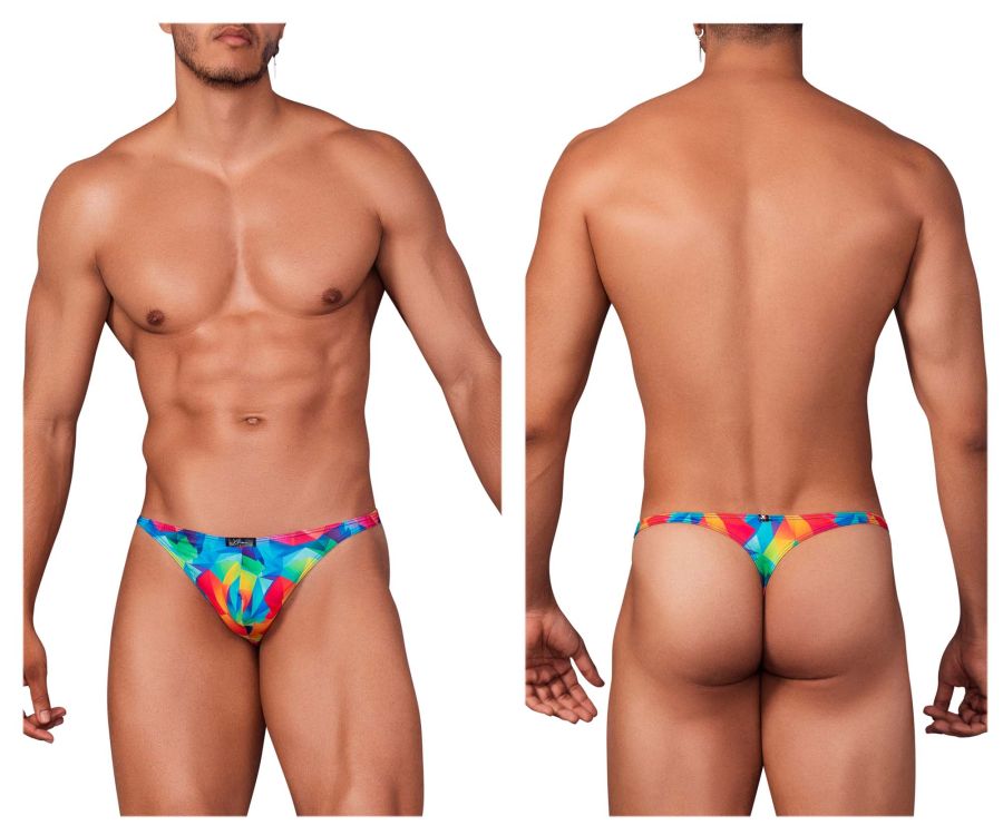 Xtremen 91146 Printed Microfiber Thongs Color Rainbow Fish - DealByEthan.gay loves Xtremen