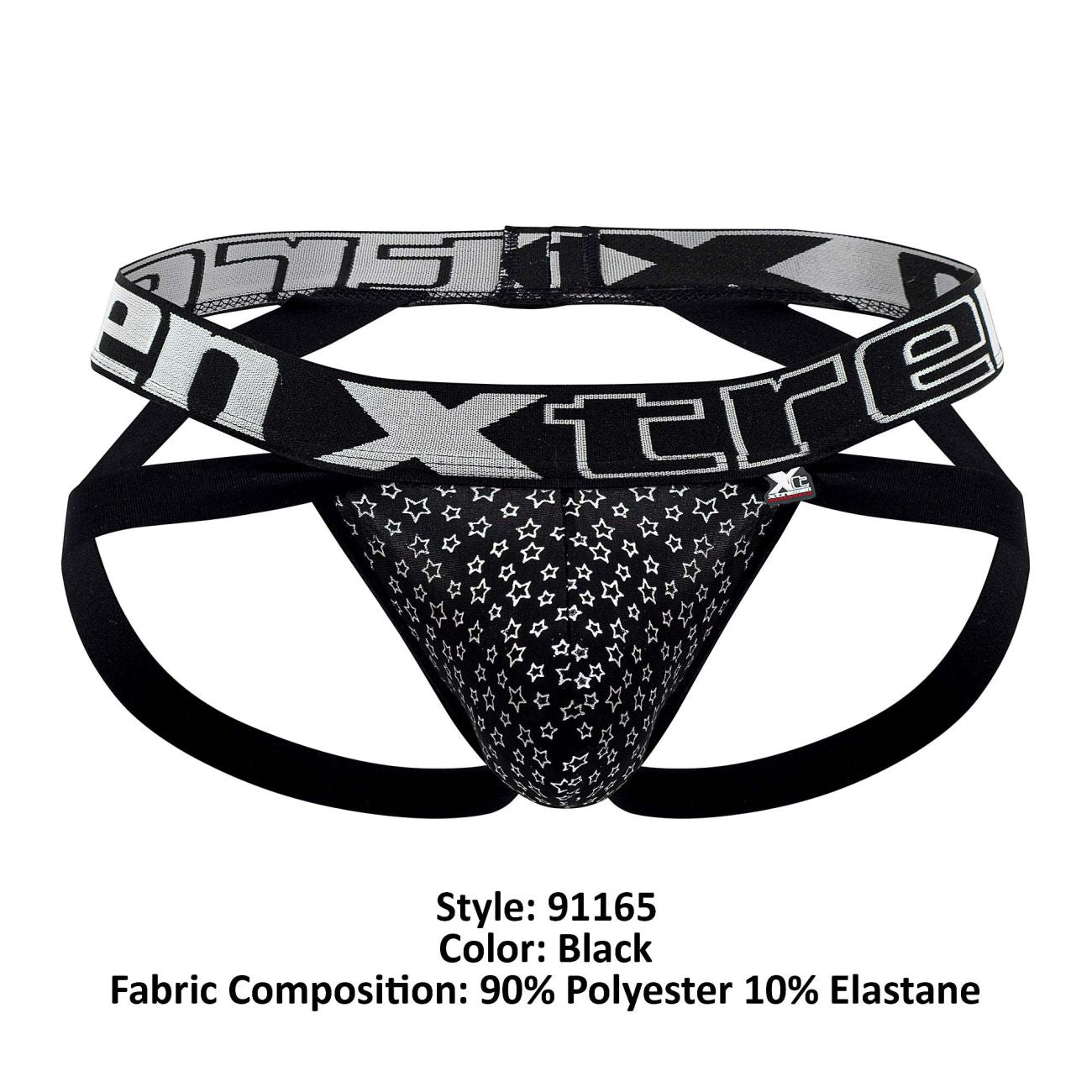 Xtremen 91165 Foil Jockstrap Color Black - DealByEthan.gay loves Xtremen
