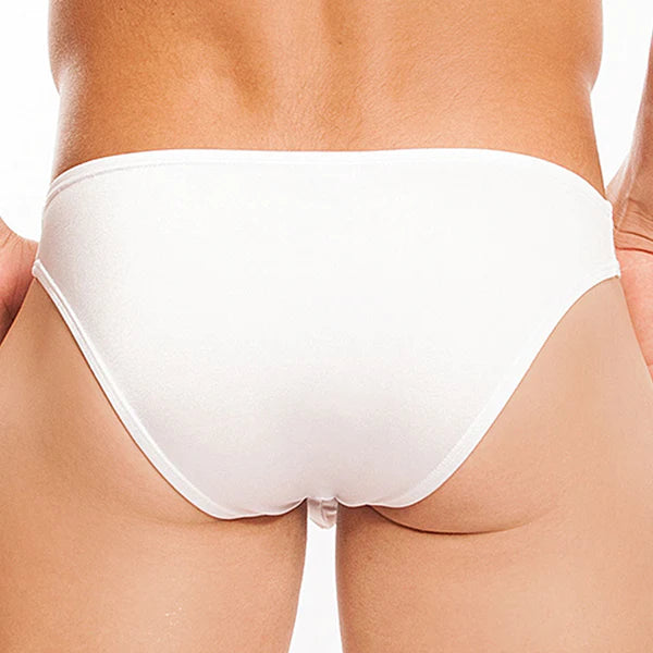 White seamless briefs from cover male cm150 bikini for versatile stylish comfort and a smooth fit