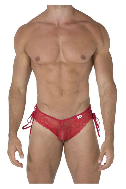 CandyMan 99488 Side Tie Lace Bikini Color Red - The Perfect Blend of Style, Comfort, and Confidence