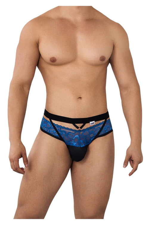 CandyMan 99627 Lace Jockstrap Color Blue - A Perfect Combination of Comfort and Seduction