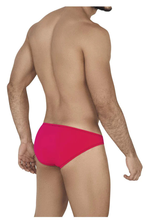 Bright pink clever 0665-1 poise briefs made of soft fabric for comfortable everyday use.
