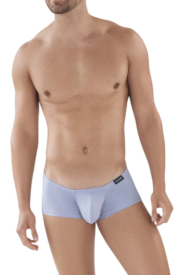 Light blue calvin klein briefs with smooth form fitting design complementing sleek gray clever 0872 latin trunks style