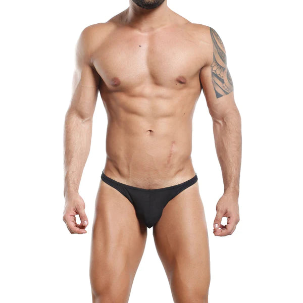 Feel fek001 slip thong black form-fitting briefs with sleek minimalist design offering comfort and style