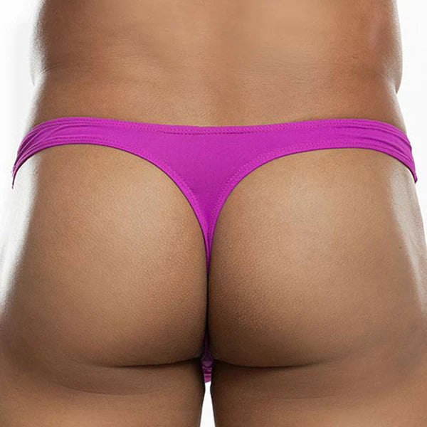 Vibrant magenta good devil gd7107 thong made of smooth stretchy fabric with sleek minimalist design shown from the back