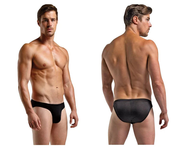 Black magic silk 6606 briefs with smooth form-fitting silk design combining style and comfort