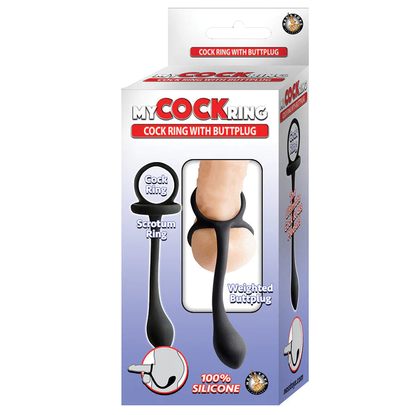 Nasstoys My Cockring Butt Plug-Black: Enhancing Pleasure and Performance