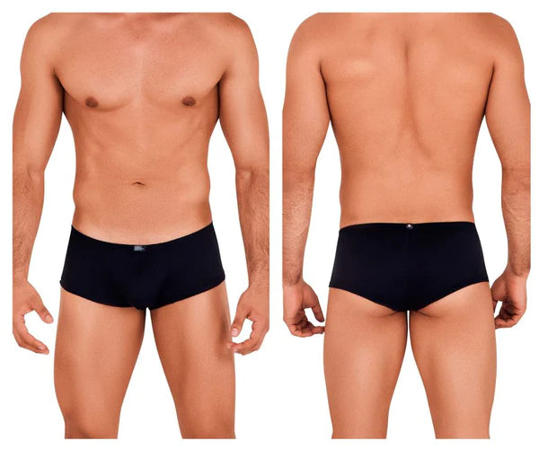 Black xtremen 91103 microfiber trunks with snug fit and small logo on waistband for style and comfort
