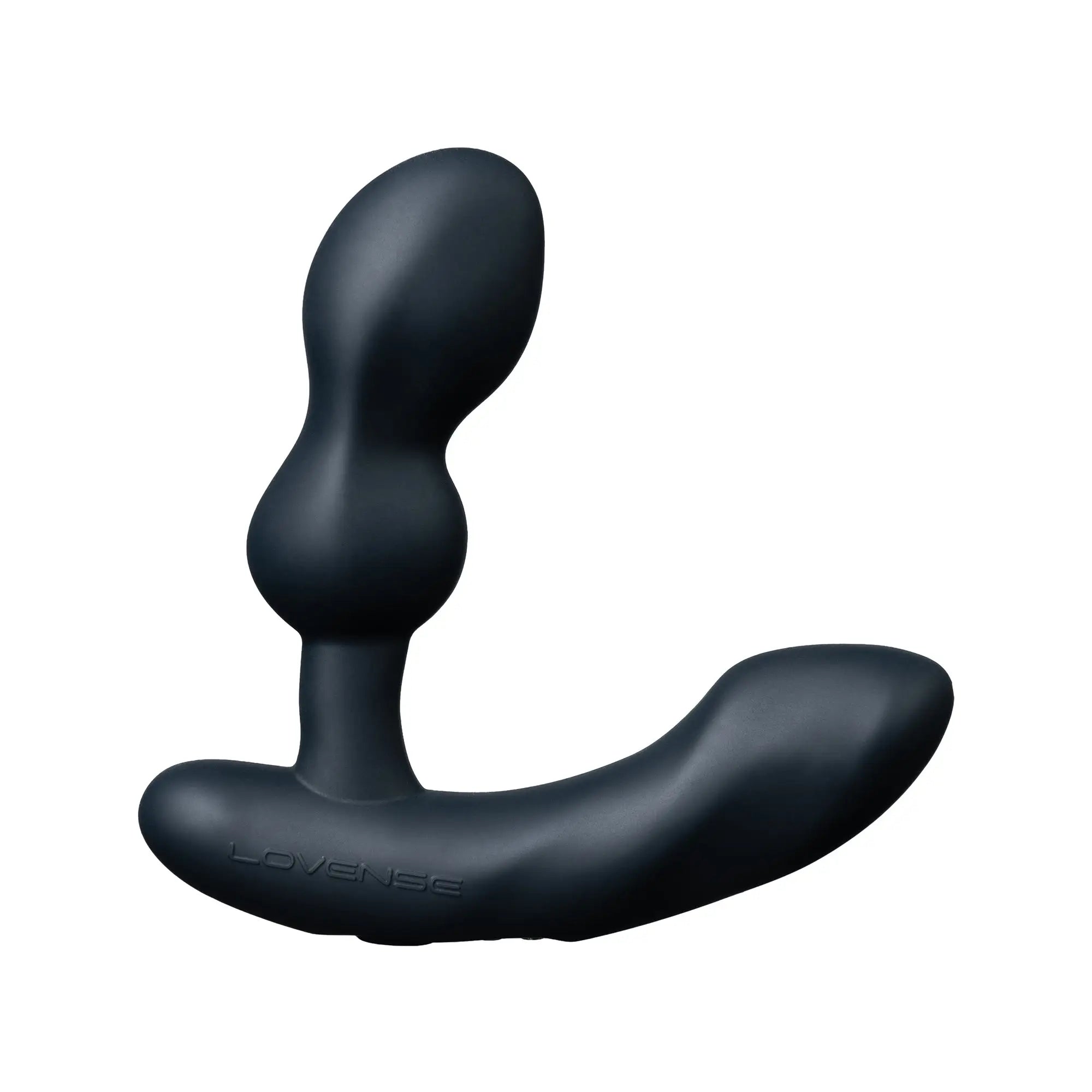 Lovense Edge 2 black Bluetooth prostate massager — dual-motor app-controlled anal toy for gay and queer men