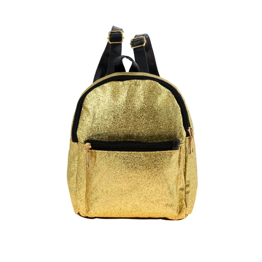 GLITTER MINI BACK-PACK - 4 COLORS AVAILABLE (Gold, Silver, Pink, Black)