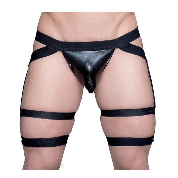 Discover the Sensual Excitement of the Tartarus Faux Leather Leg Harness