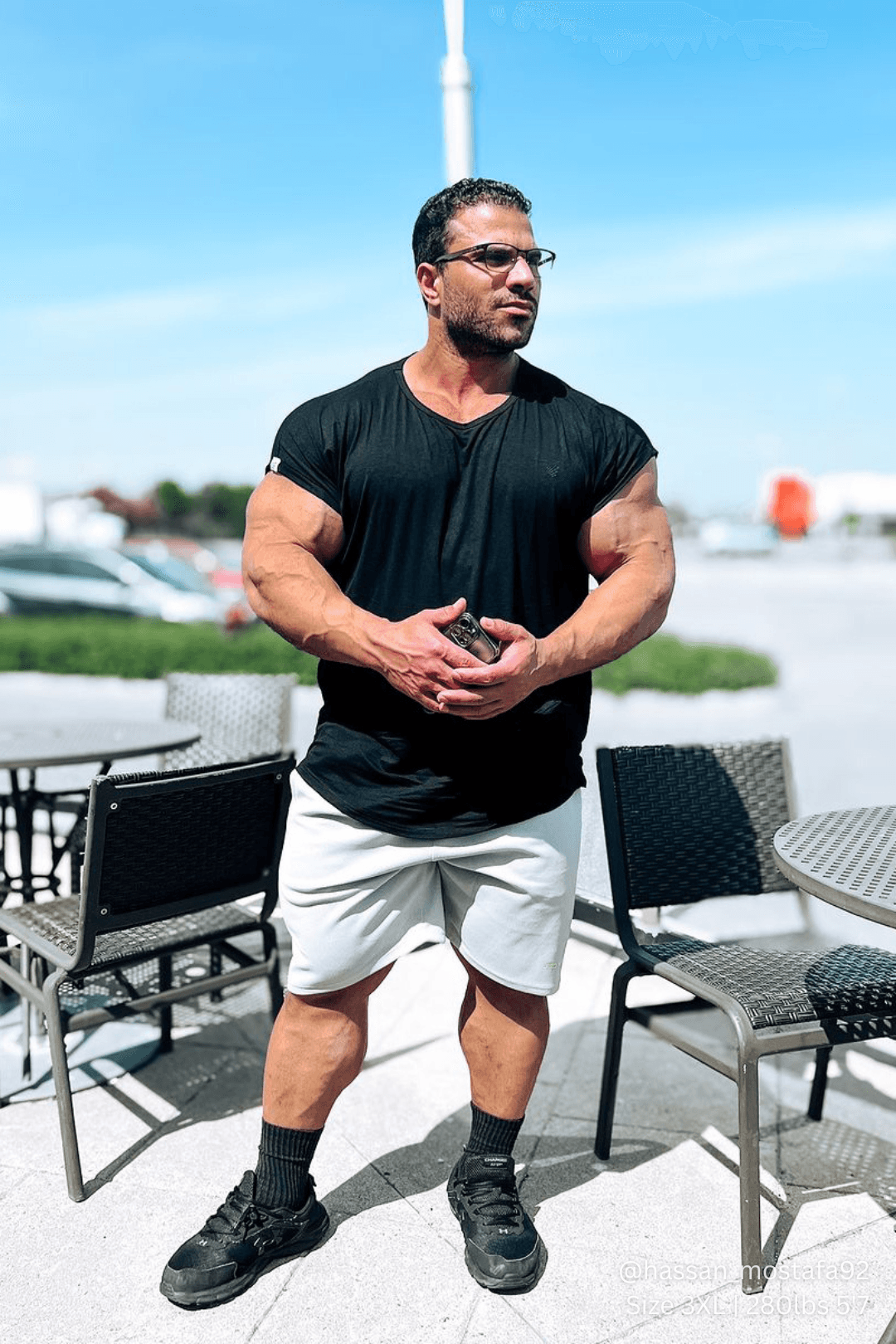 Jed North Evolve Muskel-T-Shirt mit Flügelärmeln 2.0 - Schwarz