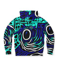 Maris Equi Angelfish fish Zip-Up Cotton Blend Men's Hoodie