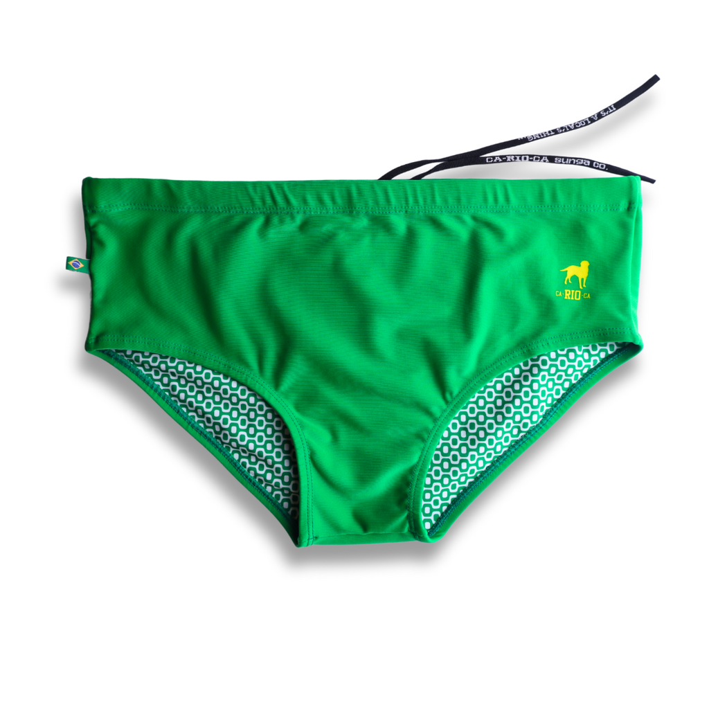 CA-RIO-CA Hortel Green solid Men's Swimming Sunga - Beachwear for Men