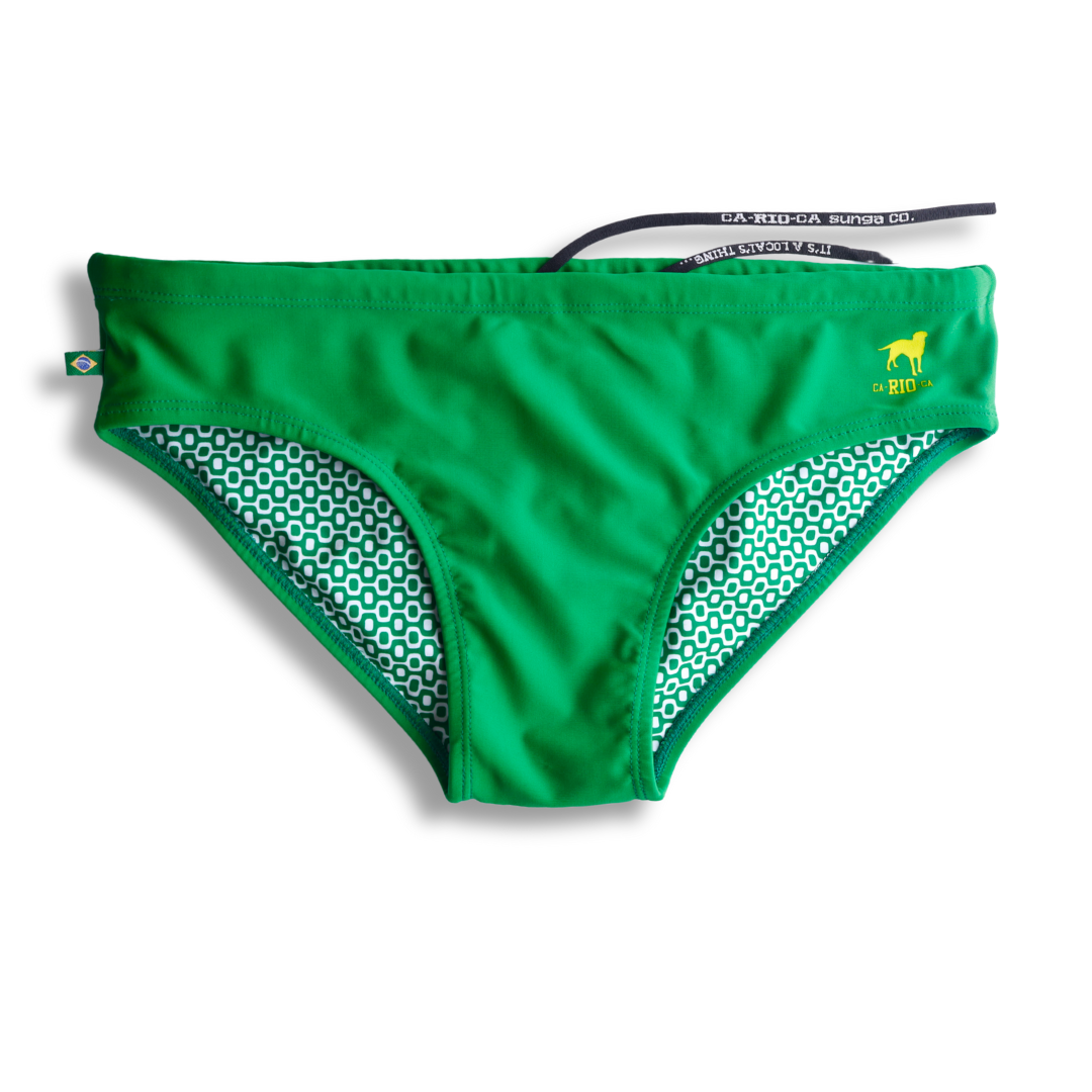 Bañador Hortelã verde liso para hombre - Ropa de playa para hombre