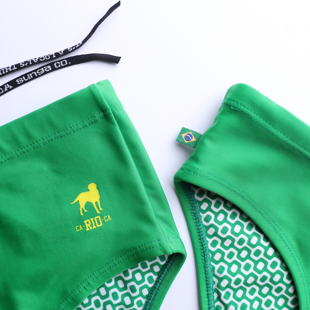 CA-RIO-CA Hortel Green solid Men's Swimming Sunga - Beachwear for Men