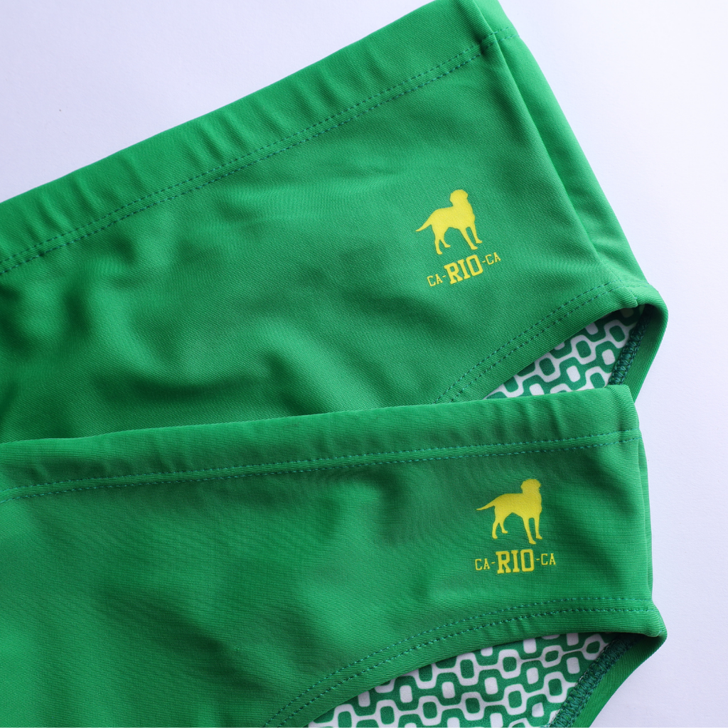 CA-RIO-CA Hortel Green solid Men's Swimming Sunga - Beachwear for Men