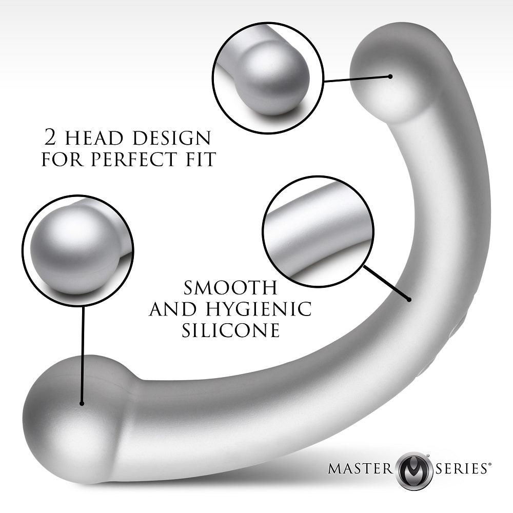 Consolador vibrador de silicona de doble punta Vibra-Crescent (10 unidades)