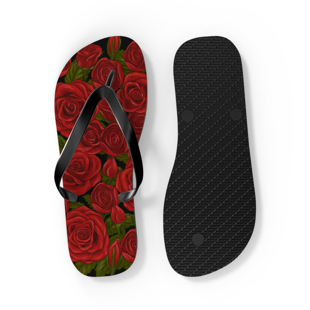 Maris Equi Men's Rozen Red Rose Flip-Flops