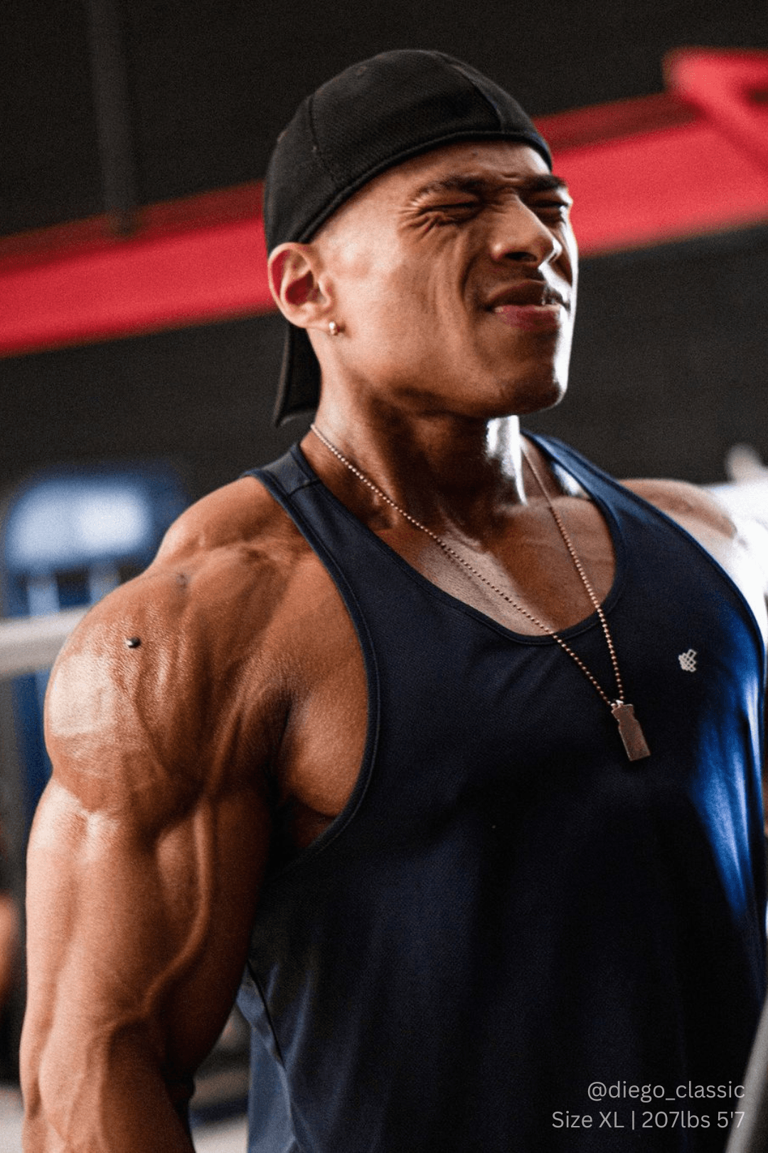 Jed North Fast-Dry Bodybuilding Workout Stringer - Marineblau