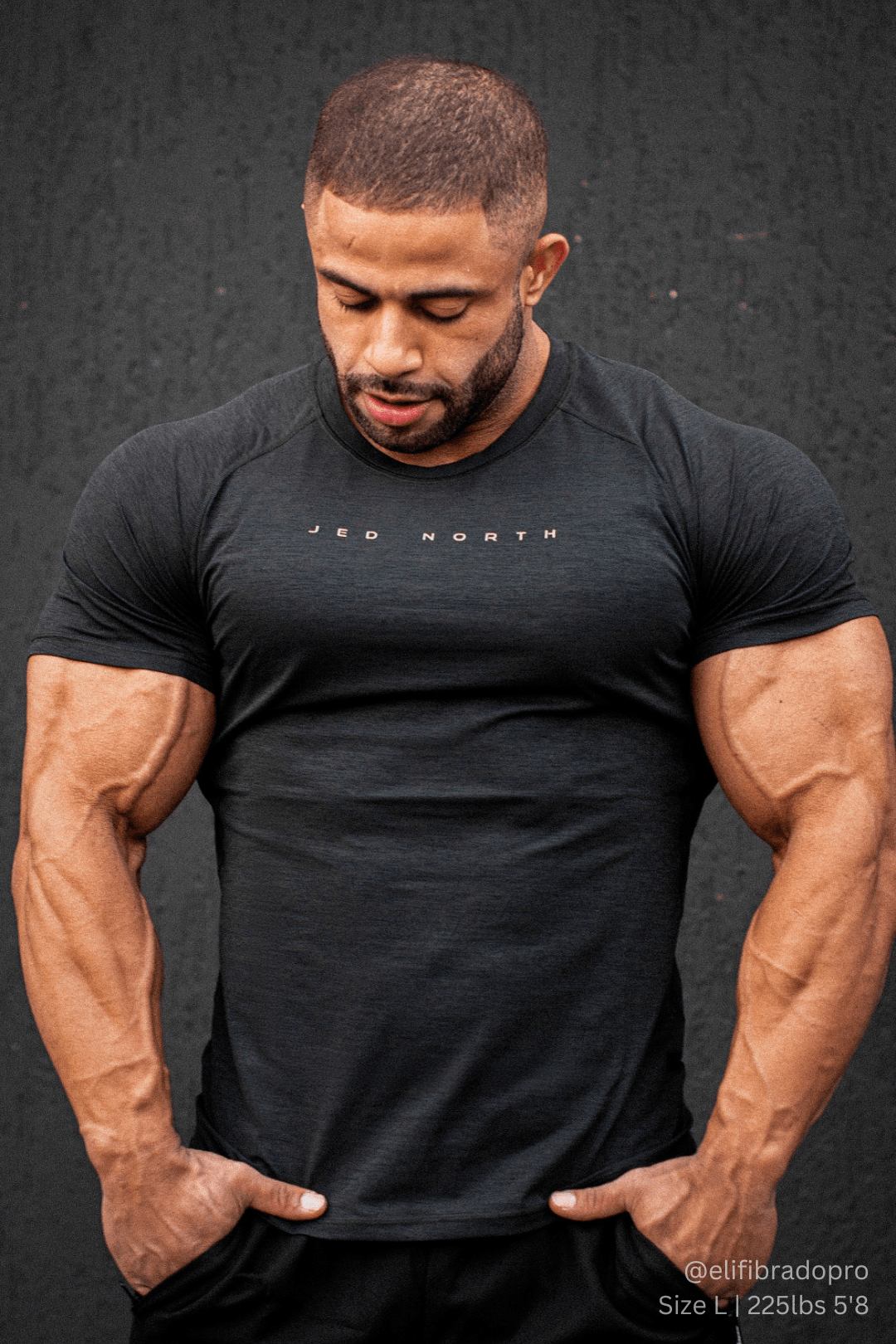 Jed North Agile Short Sleeve Training Tee - Charcoal Black