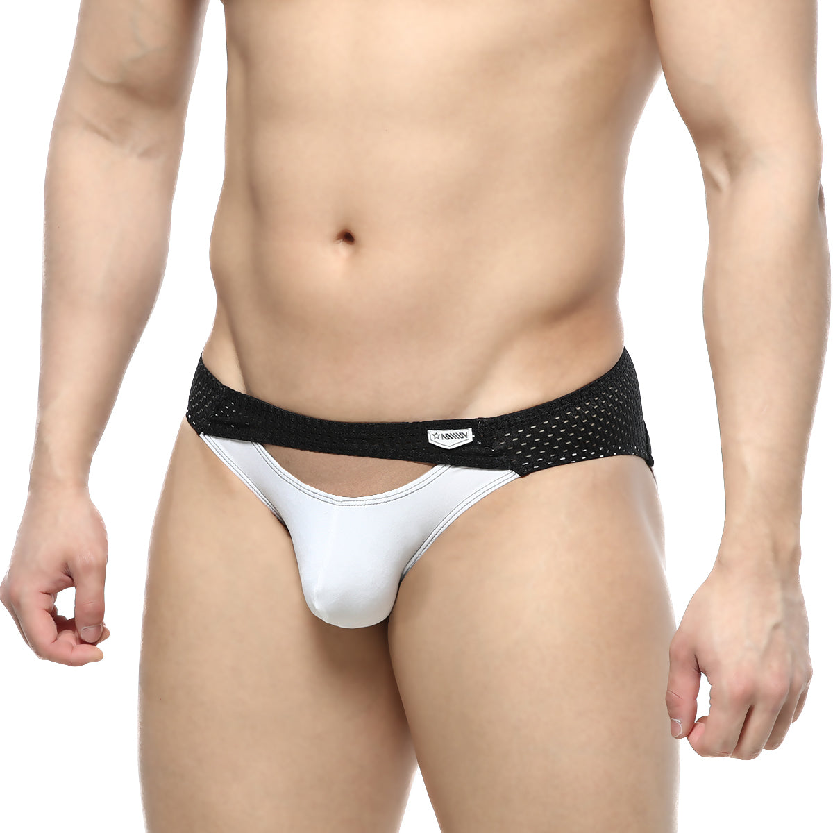 MetroMaleWear Contento Bikini Contrast White 1205-01