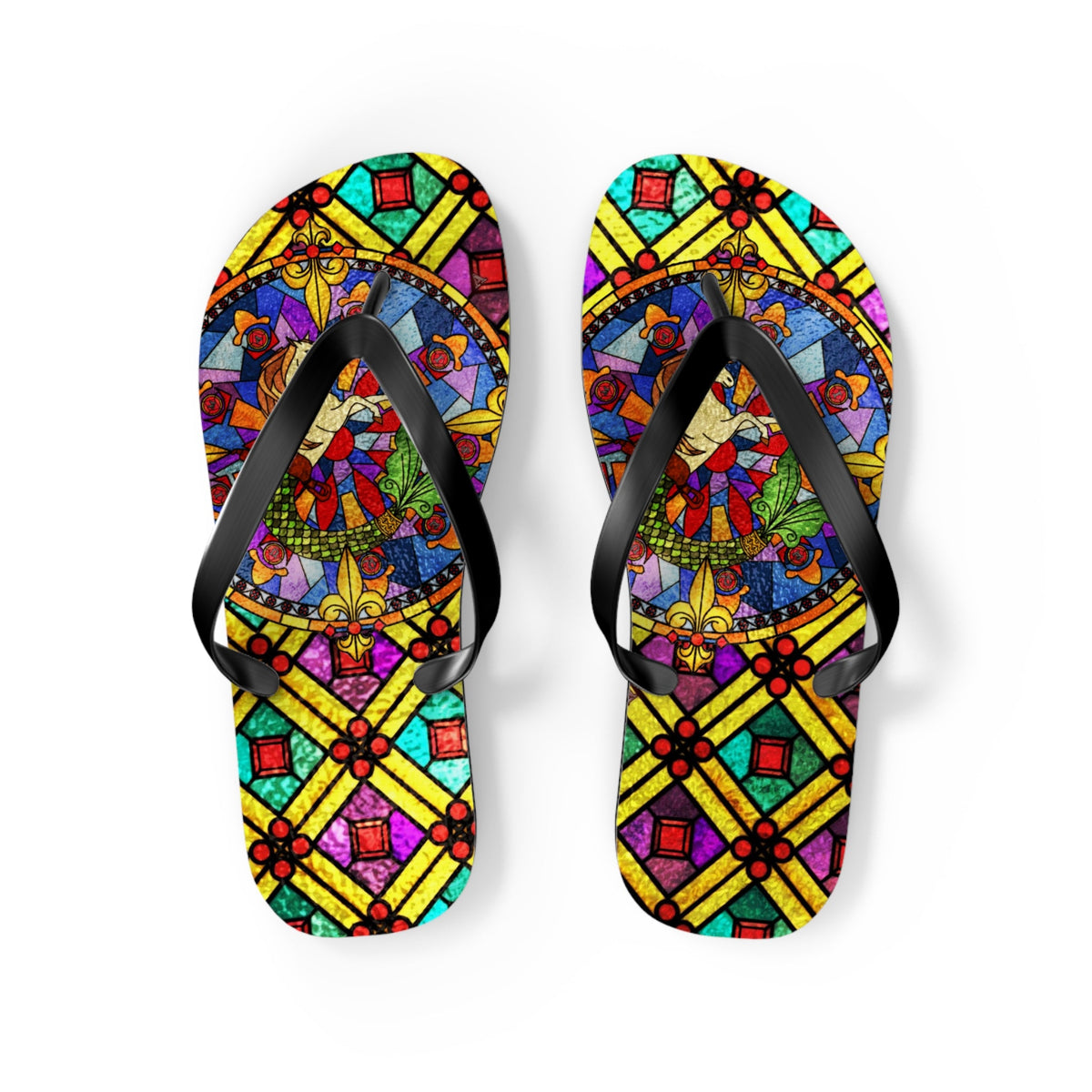 Maris Equi Men's Stained Glass Flip-Flops