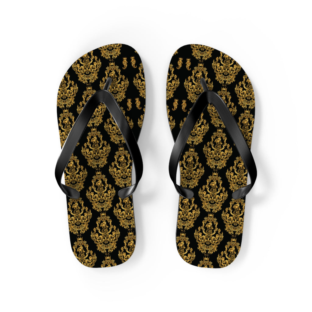 Maris Equi Men's Gold Baroque Flip-Flops
