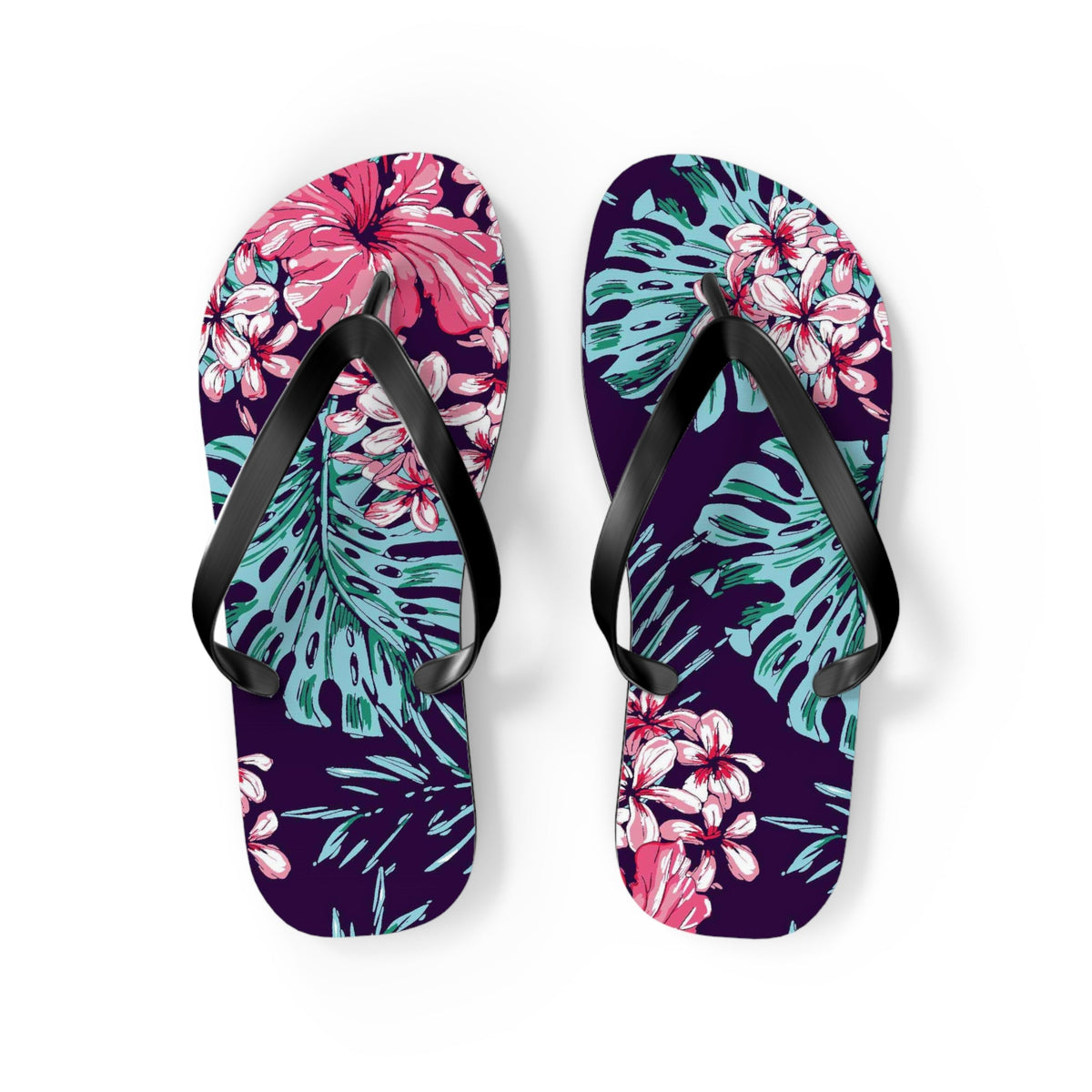 Maris Equi Men's Floral Print Flip-Flops