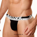 MetroMaleWear Pima Cotton Hip Thong Black 3002-20