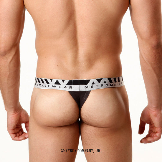 MetroMaleWear Pima Cotton Hip Thong Charcoal 3002-11