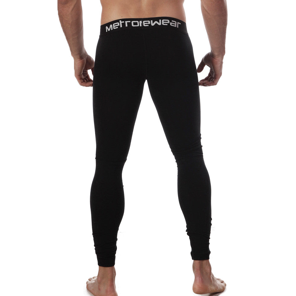 MetroMaleWear Perfect Scene Cotton Long John Black 3052-20