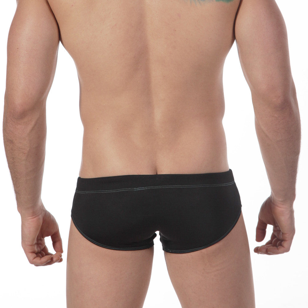 MetroMaleWear Lowrise Swim Brief Black 4917-20