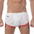 MetroMaleWear Soccer Split Short White 4705-00