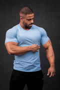 Camiseta de entrenamiento de manga corta Jed North Agile - Azul ártico