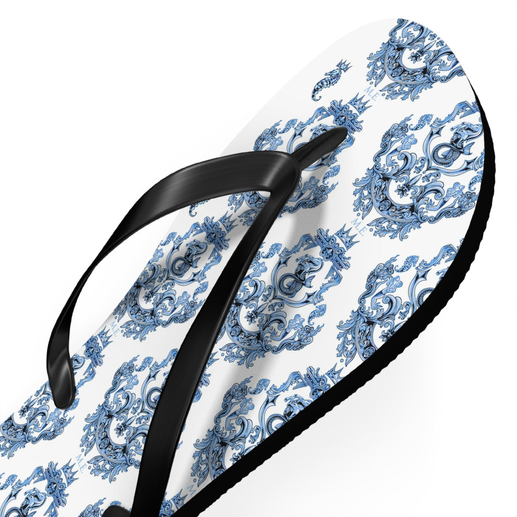 Maris Equi Men's Blue Baroque Flip-Flops