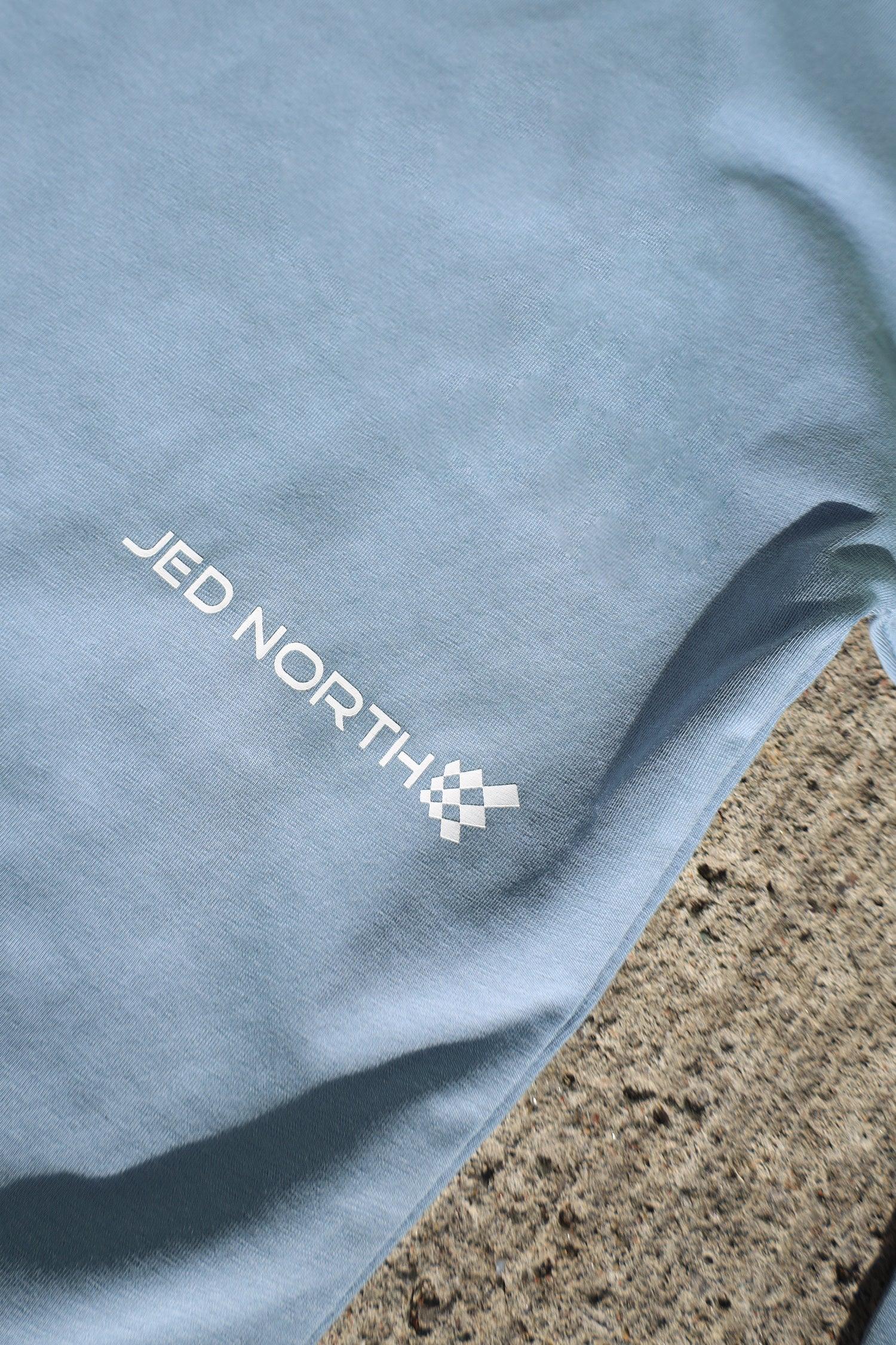 Jed North Energy Oversize-Langarm-T-Shirt 2.0 - Arktisblau