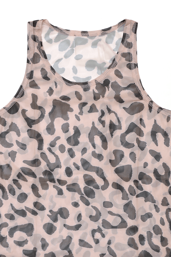 Camiseta sin mangas Greedy - Leopardo