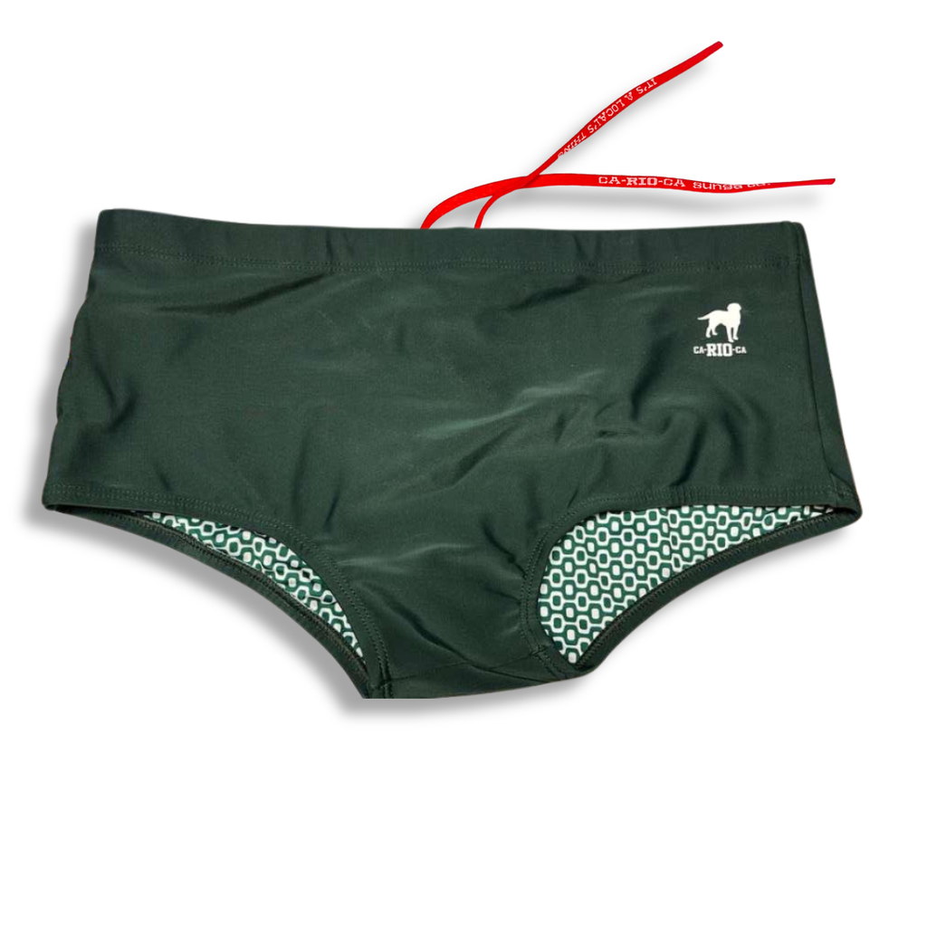 CA-RIO-CA Bonsai Green  Men's Swimming Sunga - Beachwear for Men