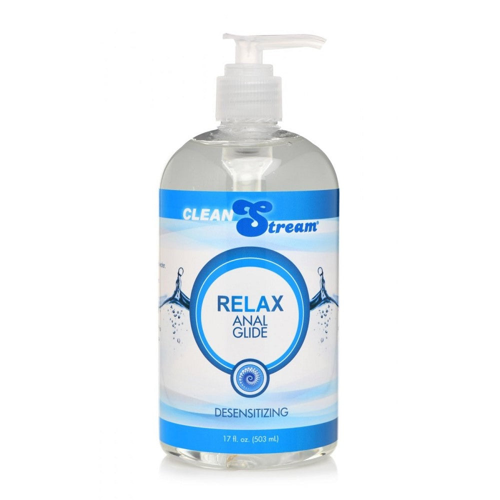 Lubricante anal ligeramente desensibilizante Relax de 17 oz