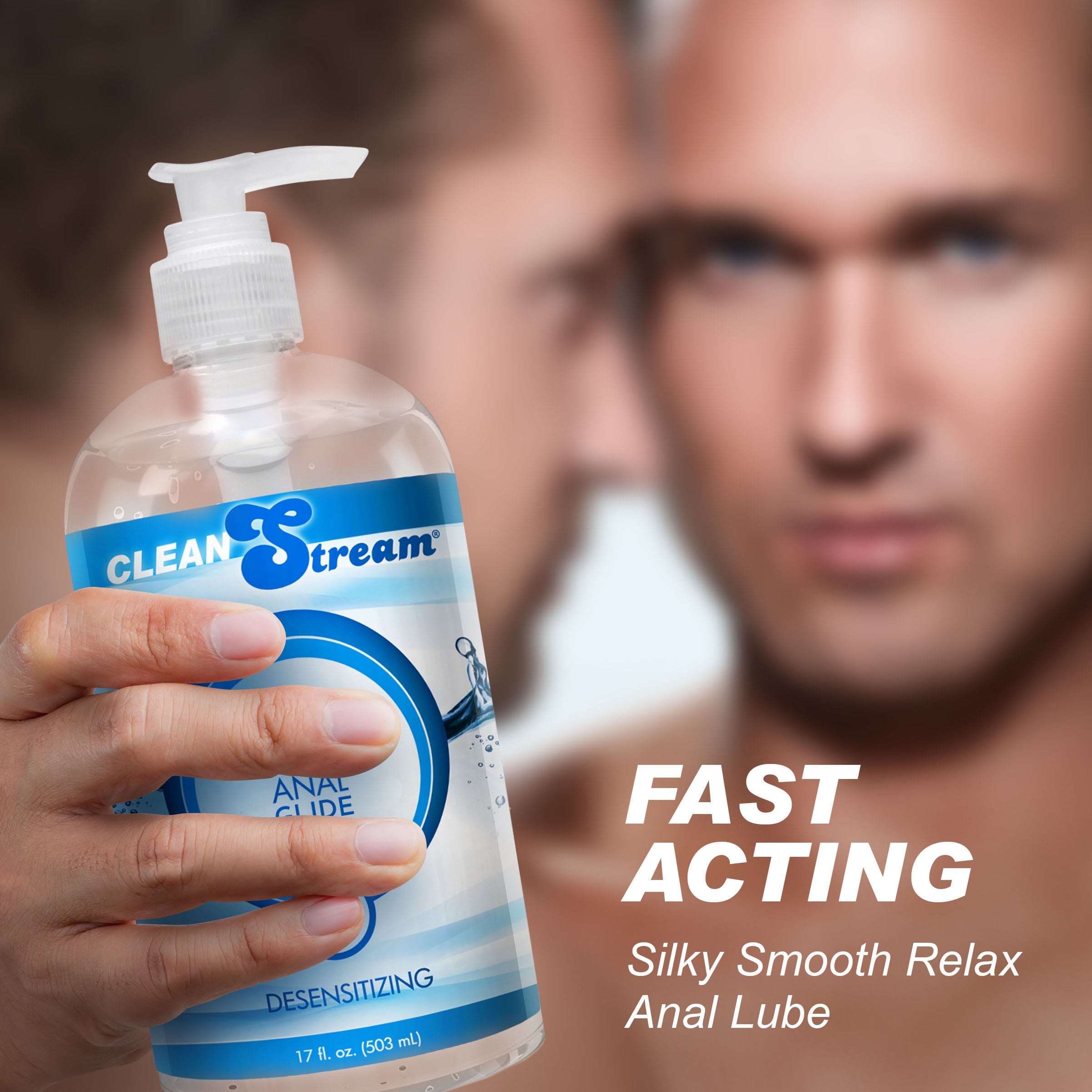 Lubricante anal ligeramente desensibilizante Relax de 17 oz