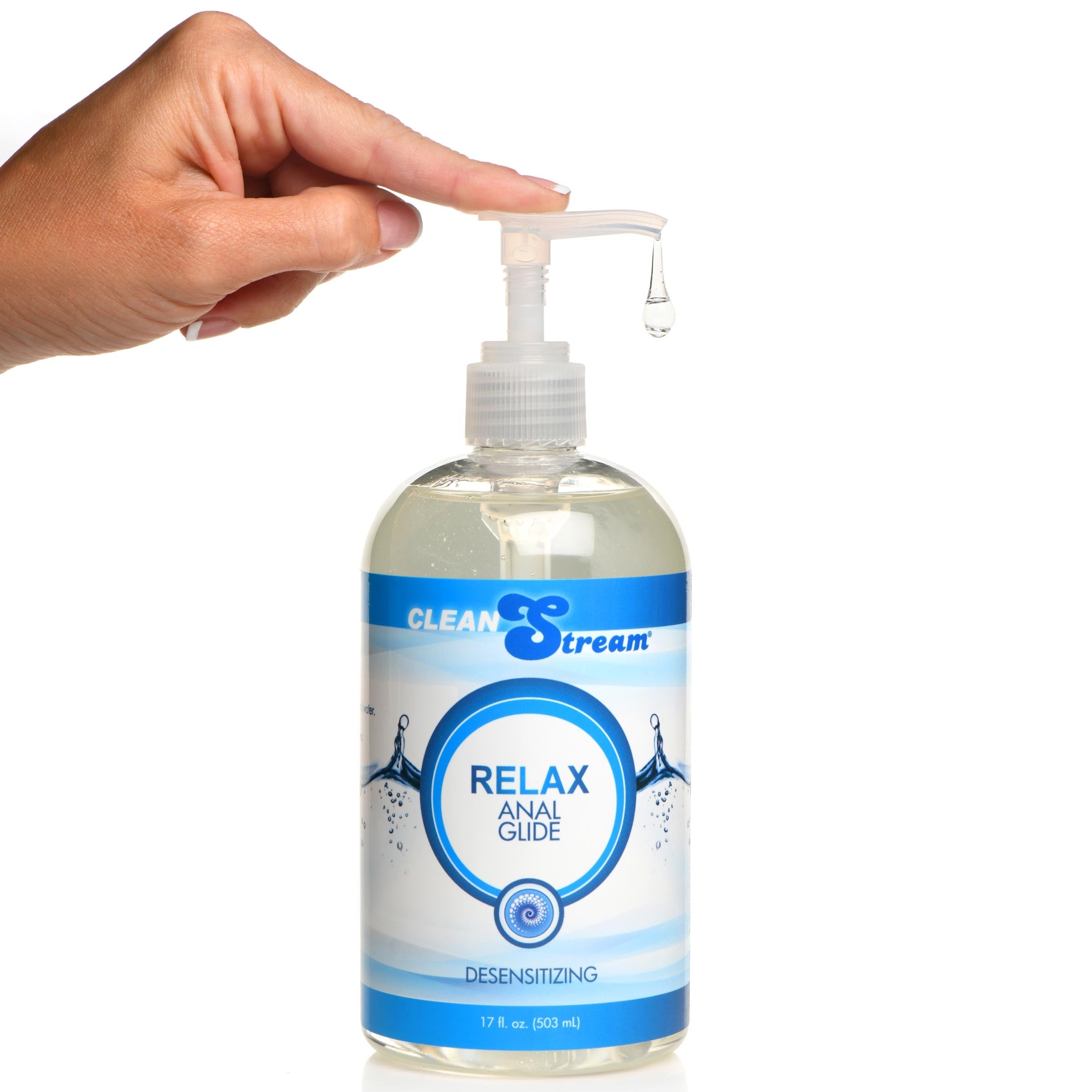 Lubricante anal ligeramente desensibilizante Relax de 17 oz