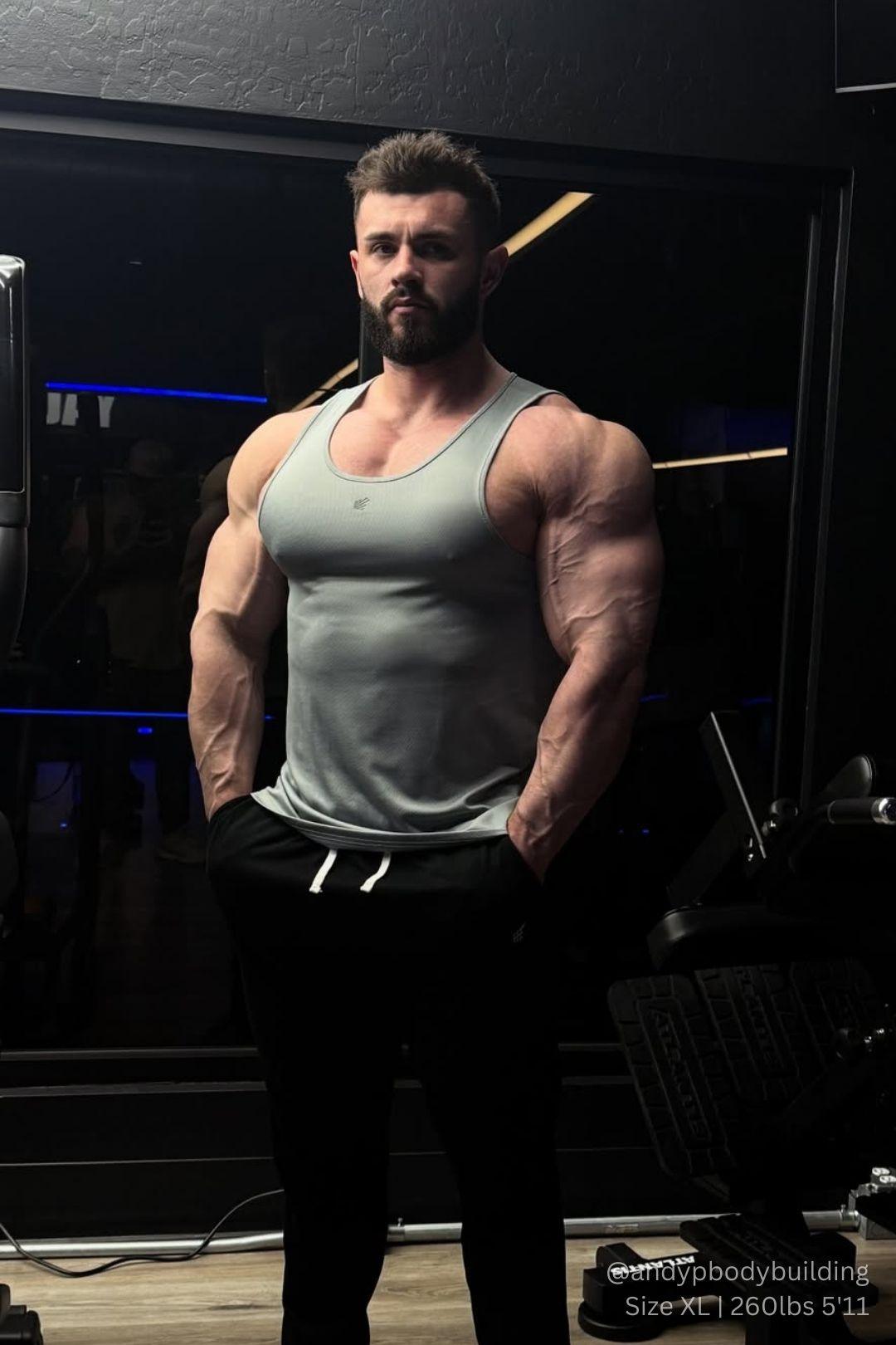 Jed North Alpha Mikrofaser-Tanktop, schnelltrocknend, Polarsilber