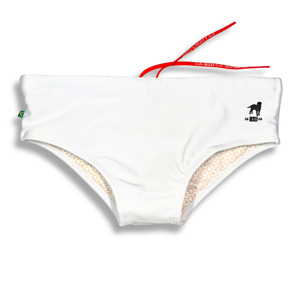 CA-RIO-CA Branco / White  Men's Swimming Sunga - Beachwear for Men