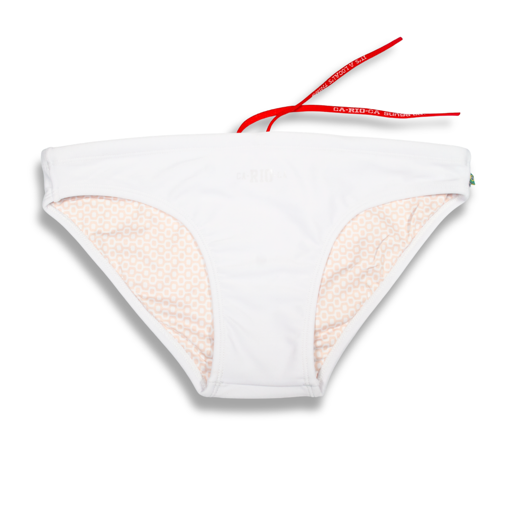 CA-RIO-CA Branco / White  Men's Swimming Sunga - Beachwear for Men