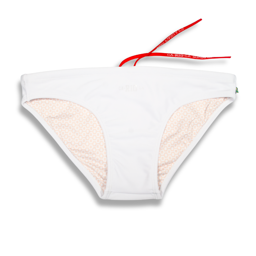 CA-RIO-CA Branco / White  Men's Swimming Sunga - Beachwear for Men
