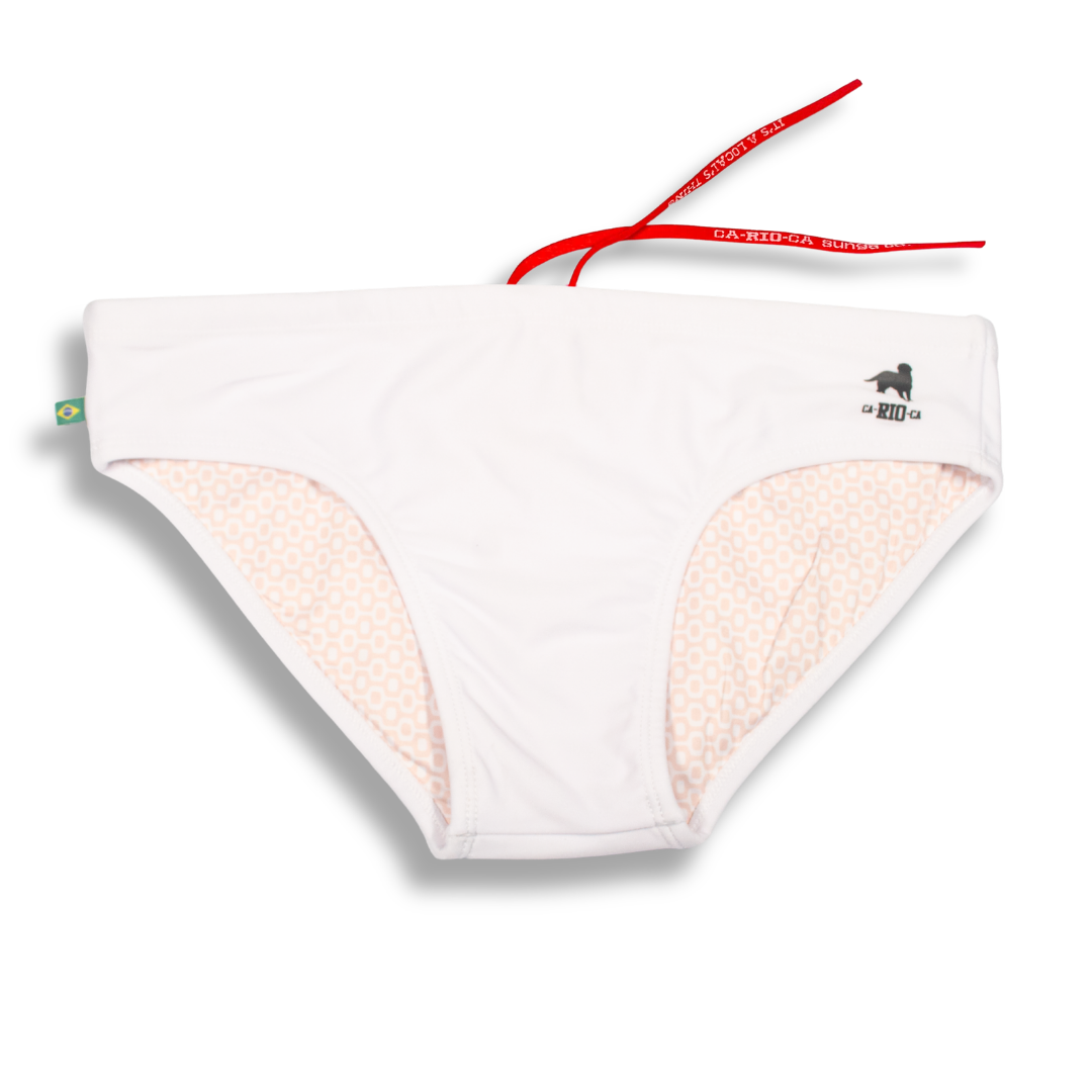 CA-RIO-CA Branco / White  Men's Swimming Sunga - Beachwear for Men